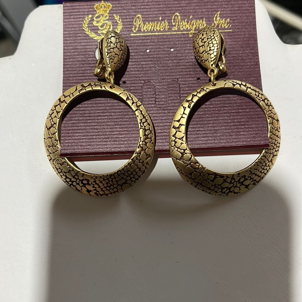 Premier designs gold earrings